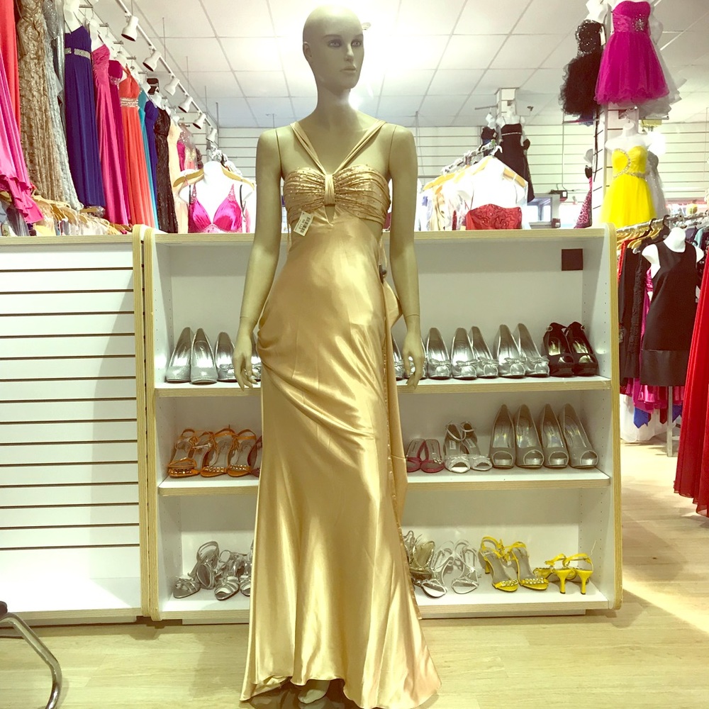 Gold dress